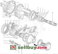 Болт колеса 893017M2 трактора Massey Ferguson