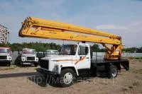 Автогидроподъемник ВС-22.02 (трехколенка) на шасси ГАЗ-33098 (трехколен)