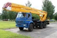 Автогидроподъемник ВС-28К ЭИ на шасси камаз 5350