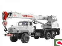 Автокран ЧЕЛЯБИНЕЦ КС-45721-21 на шасси УРАЛ 4320-72 Г/П 25Т., 21,7М.