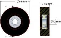 Ролик резиновый (18) 088.00003 / 088.00125
