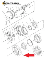 Корпус редуктора хода CAT 169-5608, 169 5608, 1695608, CA 169-5608, CA169-5608