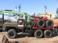 Лесовозный автопоезд Урал капремонт 2019