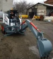 Экскаватор ковшовый (упр. из кабины), глубина копания-3200 мм., объем ковша-0,065 м3.