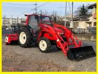 Японский Минитрактор Yanmar AF 35 с Кабиной и Куном