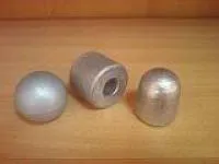 Аноды цинковые в полусферах ЦВ0, ЦВ, Ц0А, Ц0, Ц1