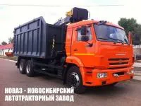 Ломовоз КАМАЗ-65115 (6×4) НОВАЗ с гидроманипулятором VM10L74М и грейфером лепестковым RG-25