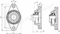 Подшипник UCFL206 (KABAT)